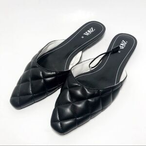 Zara quilted mules 